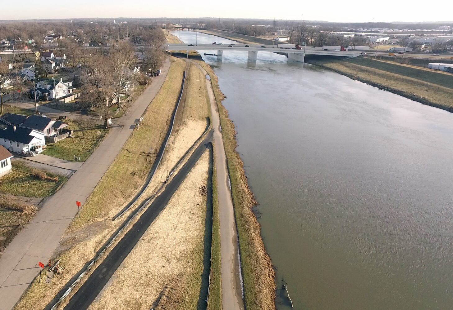Bike trail detour added around bridge project