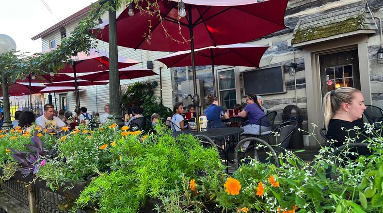 The patio at Ye Olde Trail Tavern in Yellow Springs. PHOTO BY ALEXIS LARSEN