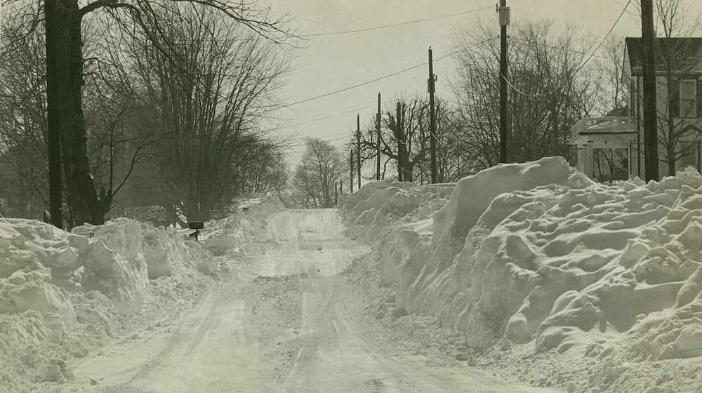 A scene from the Great Blizzard of 1978, whose biggest snowfall came on Jan. 26, 1978. CLARK COUNTY HISTORICAL SOCIETY