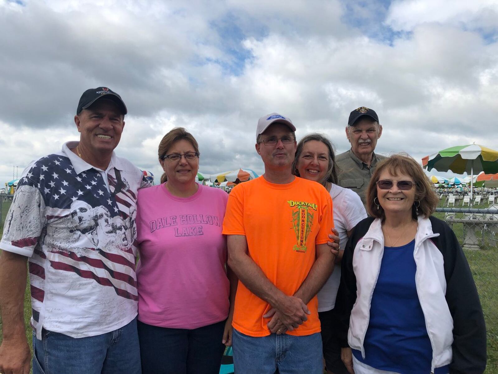 The Porter family of Bloomington, Ind. arrived early for today’s start to the 2018 Vectren Dayton Air Show.