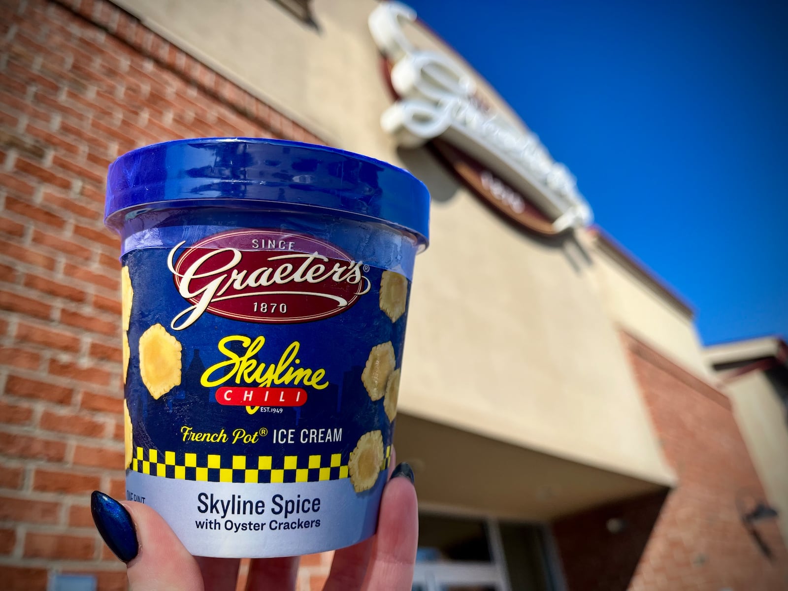 Graeter’s has collaborated with Skyline Chili on a new limited-edition ice cream flavor. NATALIE JONES/STAFF