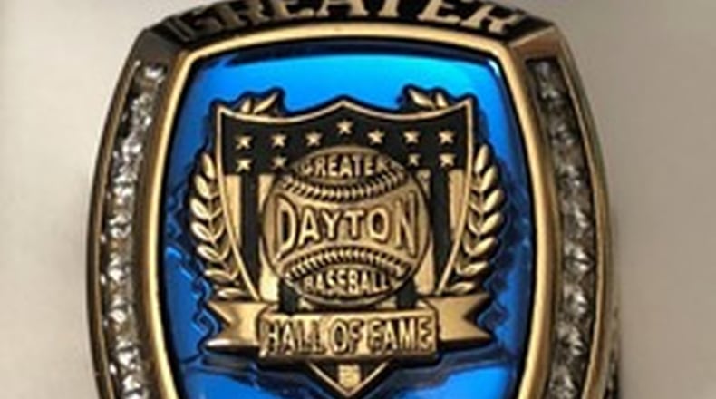 Greater Dayton Baseball Hall of Fame class ring.