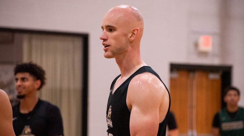 Wright State's Andy Neff during a practice session in July. Wright State Athletics photo