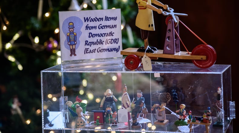 Due to COVID-related social distancing restrictions, the Dayton Liederkranz Turner German Club has decided to make its annual Christkindlmarkt celebration a virtual one, complete with food, beverages, raffles and Kranzi merchandise available for purchase from the club’s online store. TOM GILLIAM / CONTRIBUTING PHOTOGRAPHER