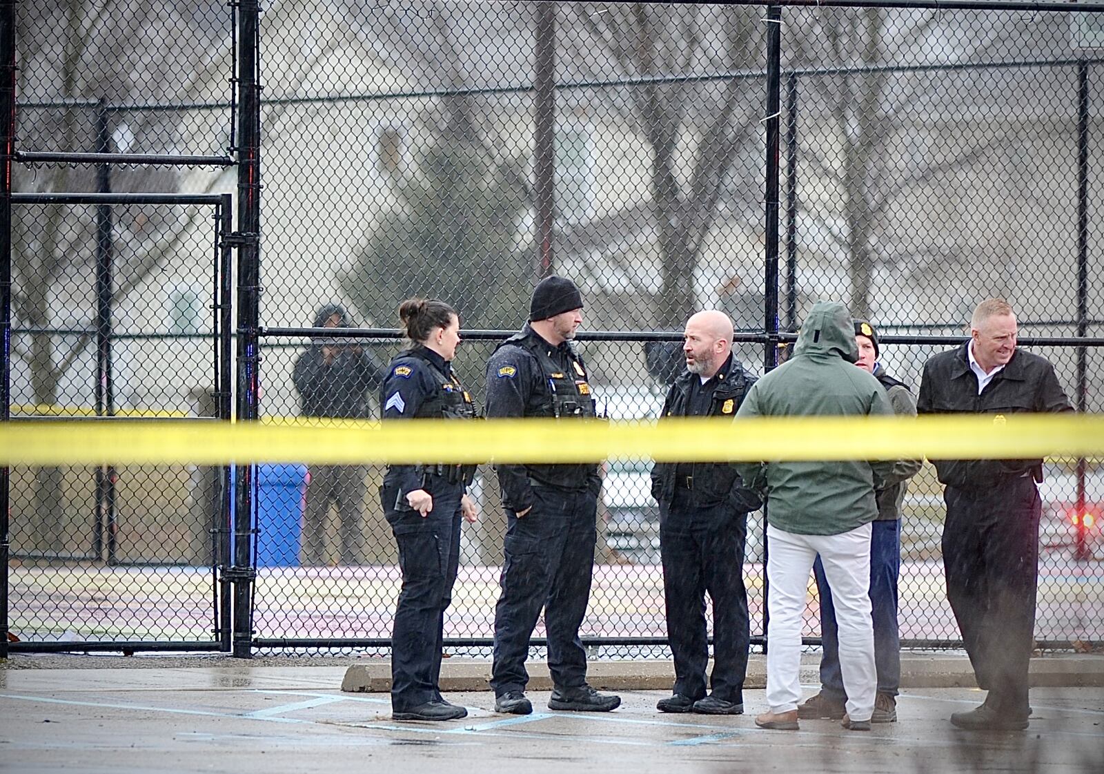 Dayton police on the scene at a deadly shooting Friday, Jan. 12, 2024, at the Greater Dayton Recreation Center at Roosevelt Commons on Third Street. MARSHALL GORBY\STAFF
