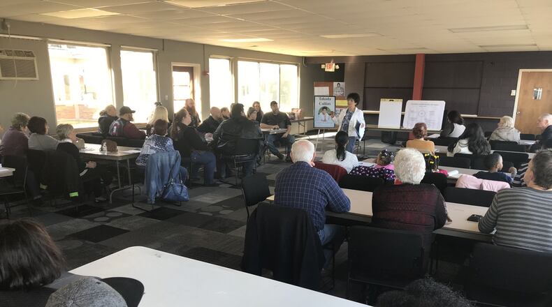 More than 60 people came out for the first meeting of Takoda’s Call at Hopeland Church on Miller Lane. KAITLIN SCHROEDER