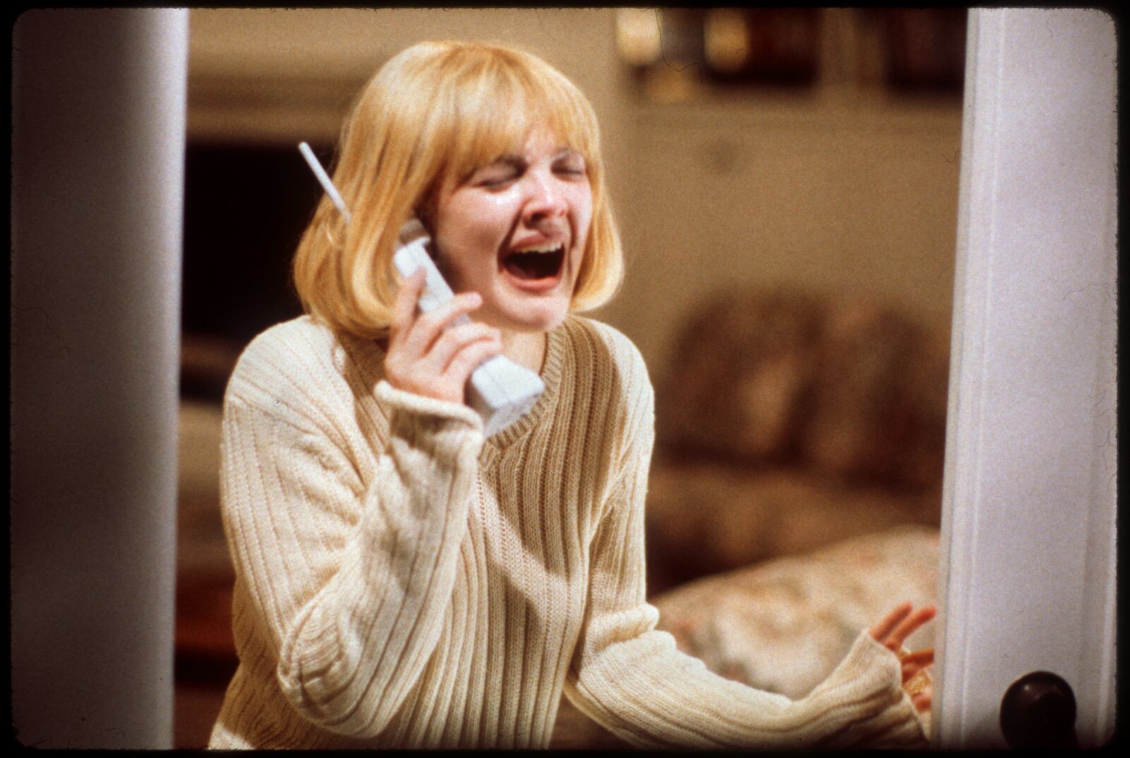 Drew Barrymore pictured in a scene from "Scream."