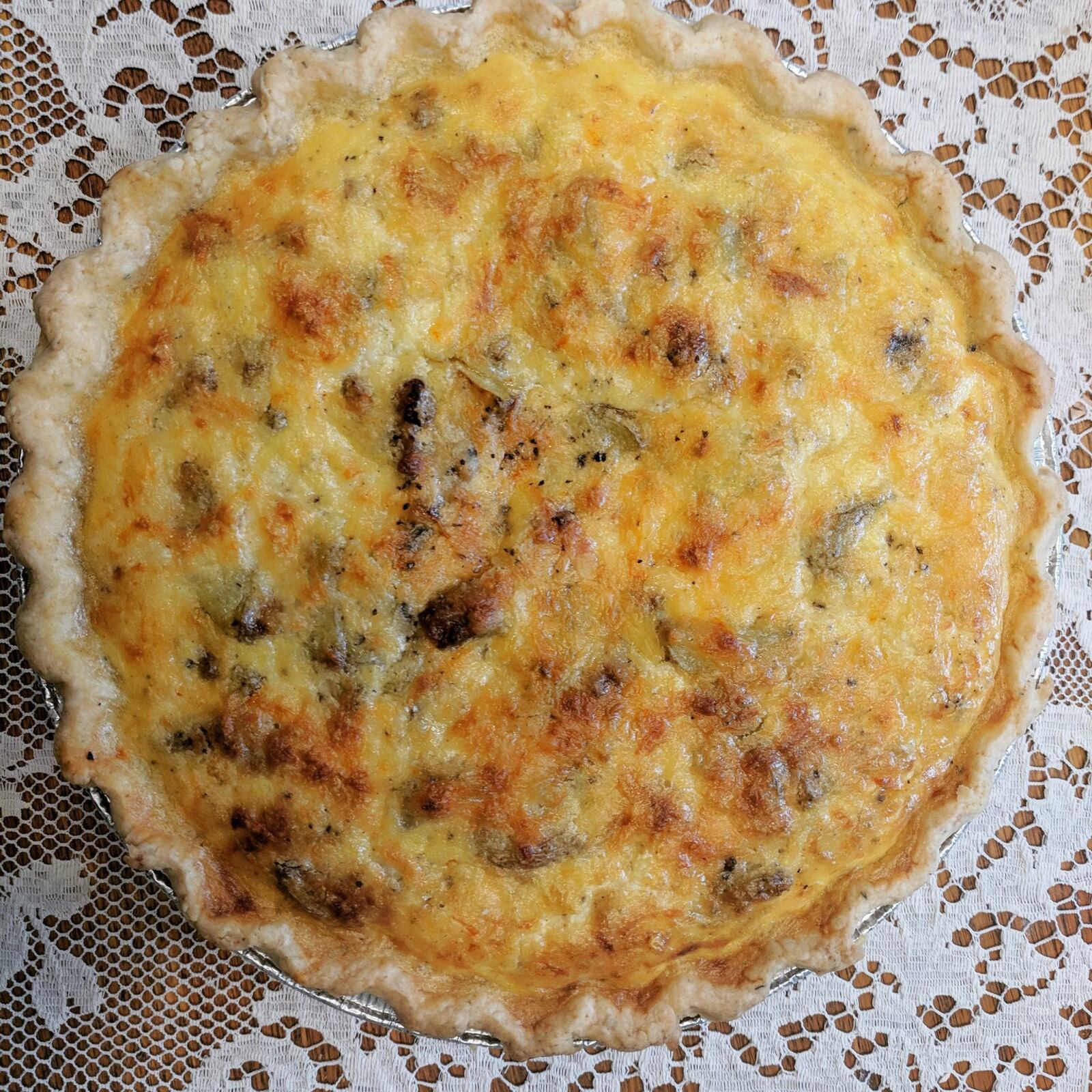 Meat and potato quiche from Partial to Pie. CONTRIBUTED