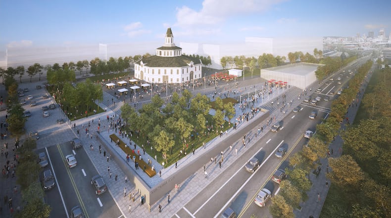 A one-time conceptual overview of the Roundhouse at the former Montgomery County fairgrounds. FILE