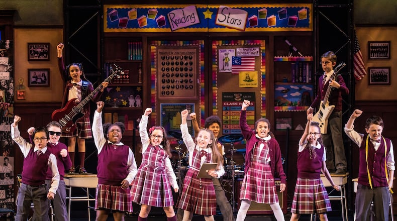 In addition to playing rock and roll, all of the children in “School of Rock” sing, dance and act. CONTRIBUTED/MATTHEW MURPHY