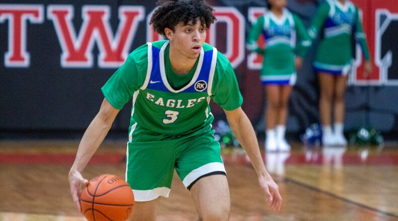Chaminade Julienne senior George Washington III vs. Trotwood-Madison earlier this season. CONTRIBUTED/Jeff Gilbert