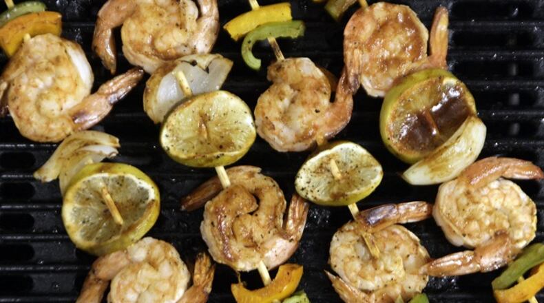 Shrimp on the barbie. (Mary Schroeder/Detroit Free Press/TNS)