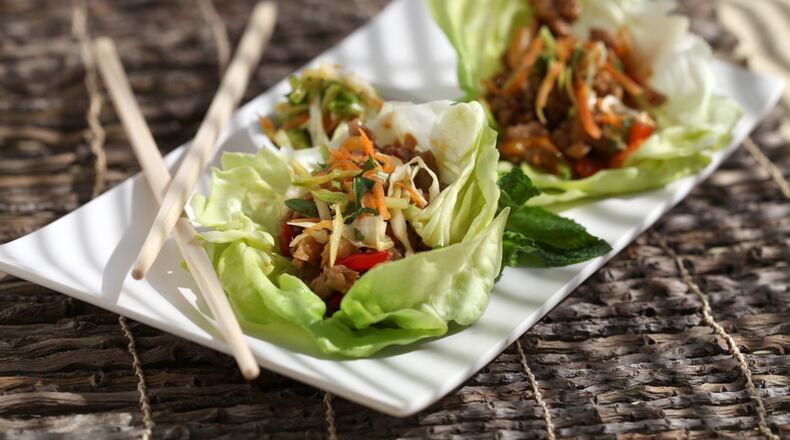 Spicy Asian Lettuce Wraps. (Jessica J. Trevino/Detroit Free Press/TNS)