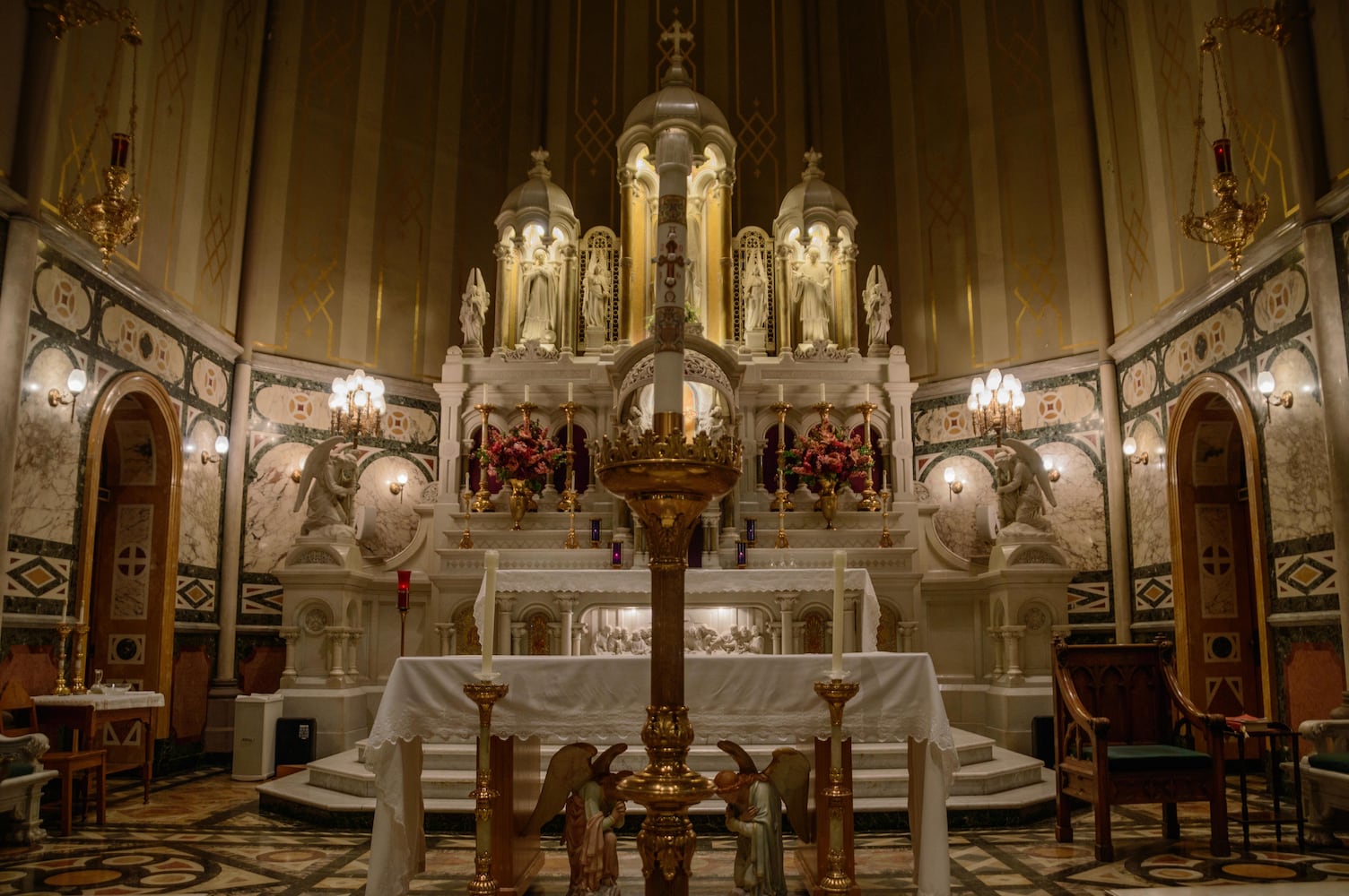 St. Mary Catholic Church Christmas decorations