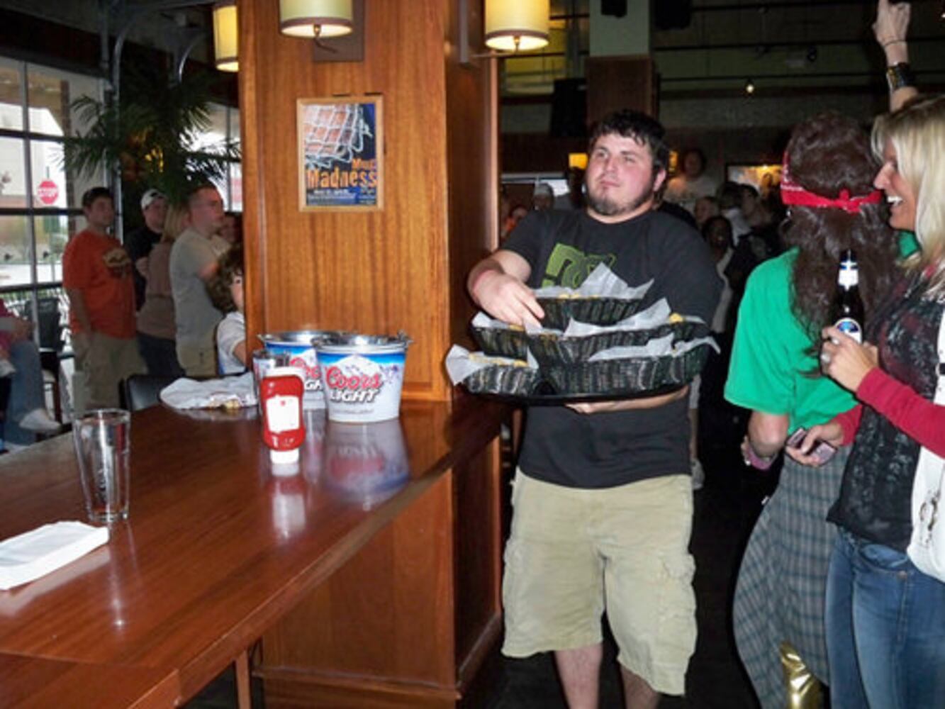 Bar Louie Tater Tot eating contest