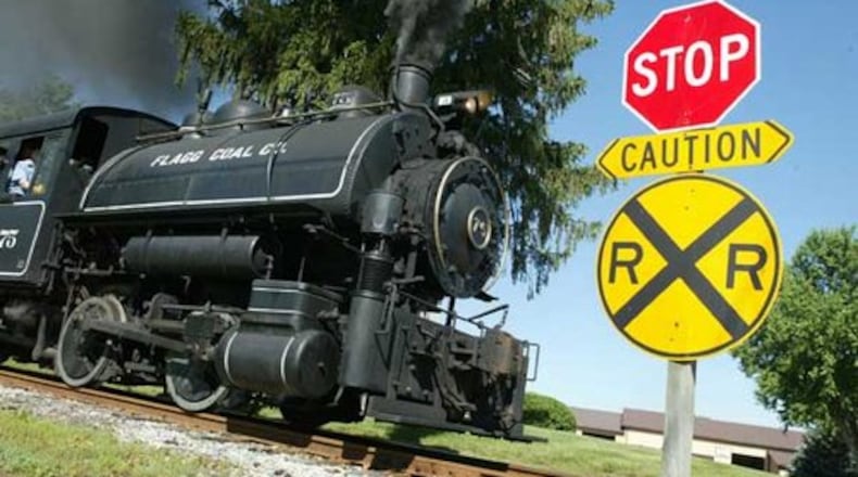 Scenes from a ride on the Lebanon Mason Monroe Railroad with Flagg Coal company #75, an authentic, fully restored steam engine built in 1930.