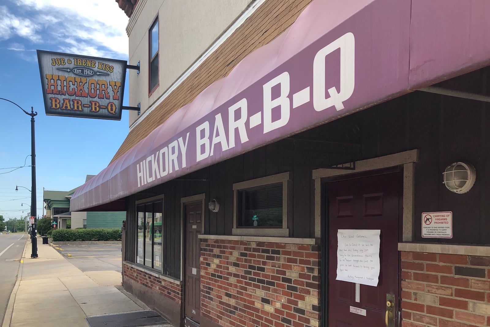 Hickory Bar-B-Q is located at 1082 Brown St. in Dayton.