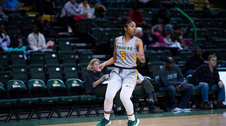 Wright State sophomore Anisja Harris during a game earlier this season. Joseph Craven/WSU Athletics