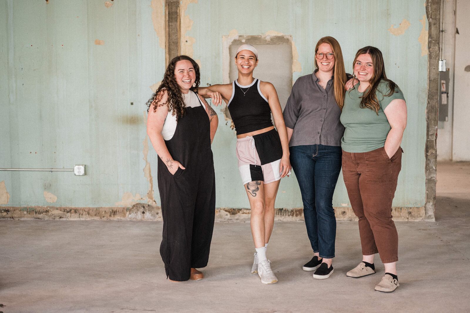 MADE, a ceramic art studio at 1619 E. Fifth St. in Dayton’s St. Anne’s Hill neighborhood, is moving to Wayne Avenue. Pictured (left to right) are instructors Chelsea Hall, Courtney Ayres, Andrea McDermott and Ally Montgomery (CONTRIBUTED PHOTO).