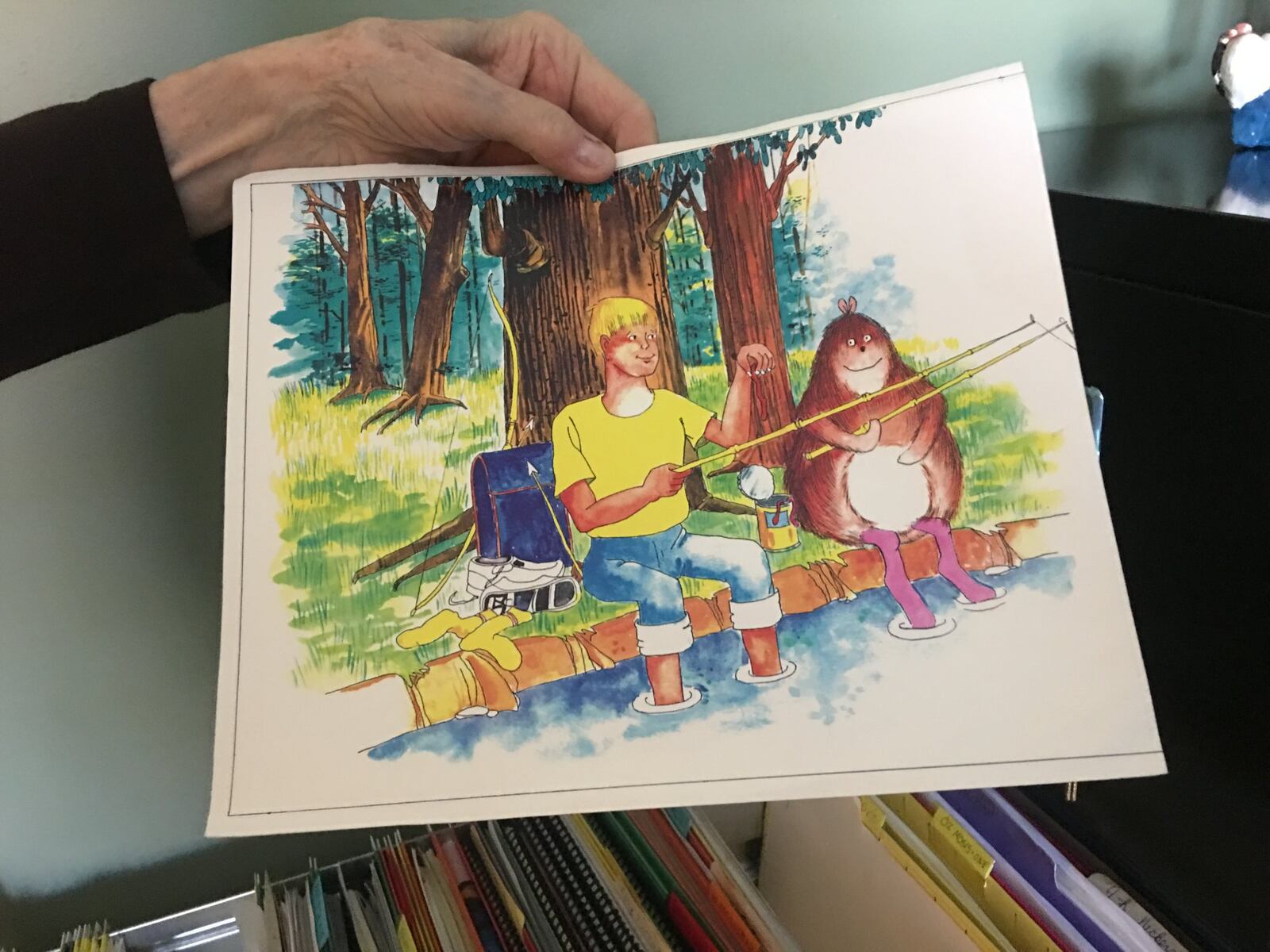 Nick Sabatino was an accomplished business owner, author and artist before losing his eye sight. His wife, Jodie, said he has hundreds of cartoons that remain unpublished. KARA DRISCOLL/STAFF