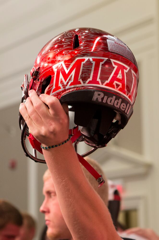 Miami University unveils new football uniforms