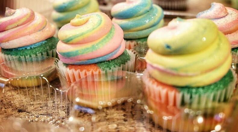Starting June 5, sink your teeth into these Cosmic Twist cupcakes and more goodies at Twist Cupcakery, 25 S. St. Clair St. Photo contributed by Twist Cupcakery.
