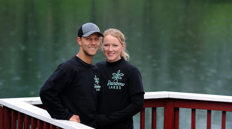 The new owners of Rainbow Lakes in Fairborn, Cassidy and Michelle Helregel. MARSHALL GORBY\STAFF