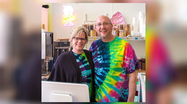 Curt and Melanie Turner are the new owners of 3 Dips Ice Cream Shoppe in downtown Miamisburg. The business, which is located at 33A S. Main St., opened in 2008. CONTRIBUTED
