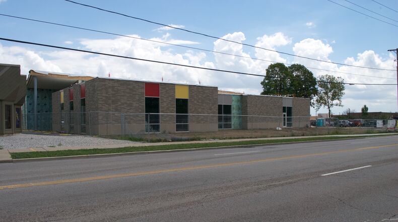 The new Vandalia Branch Public Library is nearing completion and is located next to the old library. CASEY LAUGHTER