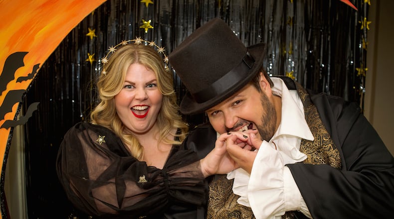 The Halloween-inspired wedding of Dayton native Nathan Hall and his wife Kristen held Oct. 29 in Chicago went viral. PHOTO BY FORESTT STRONG LAFAVE