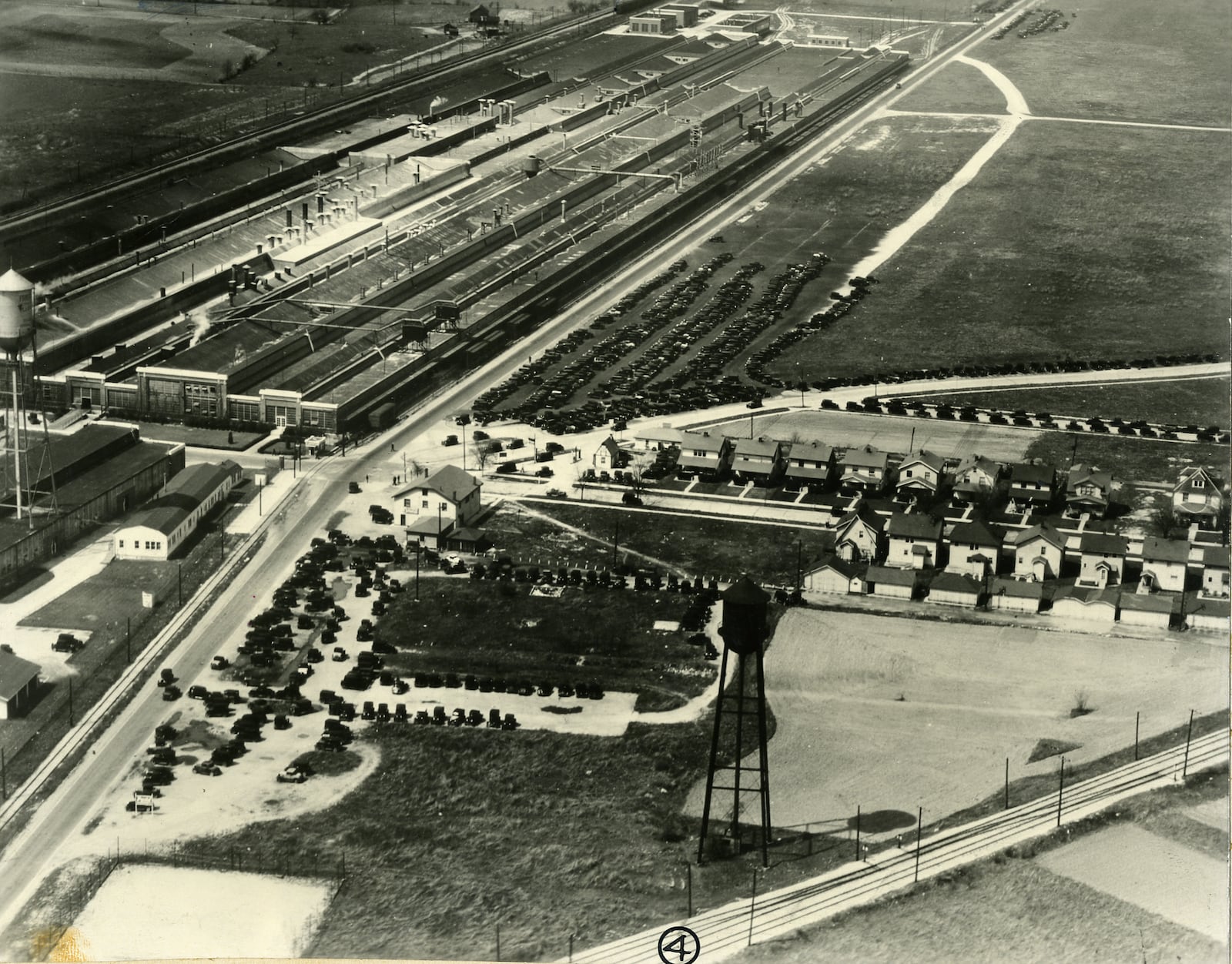 Frigidaire Assembly Plant in Moraine photographed in the 1950s.