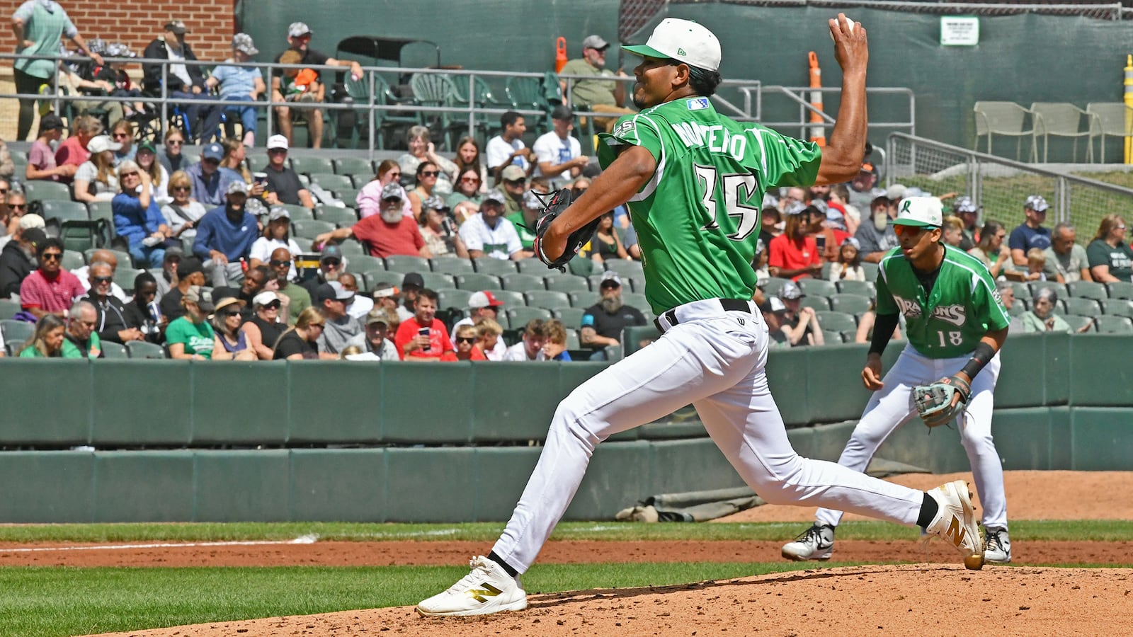 Jose Montero gave Dayton another strong Sunday at Day Air Ballpark. He pitched five scoreless innings, allowed four hits and struck out four. JEFF GILBERT/CONTRIBUTED