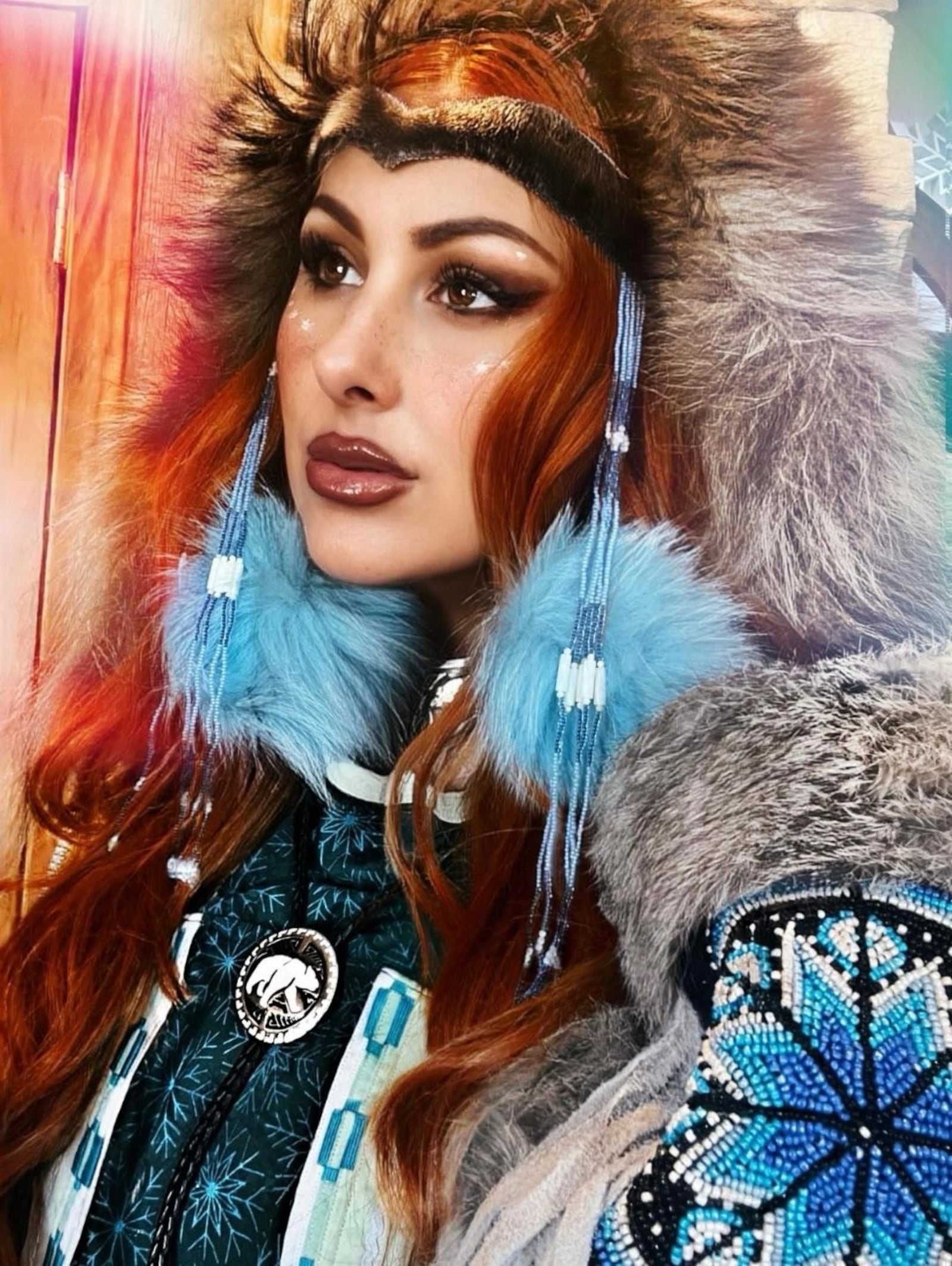 Ruby Redfox Irwin, a model and makeup artist, is of the Sappony/Haliwa-Saponi tribe. CONTRIBUTED