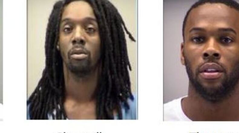 These three  were taken into custody Wednesday after a drug raid in Trotwood.  They are Darius Brooks (left), Dewayne Chappell Jr. and Devantae Thompson. (Courtesy/Montgomery County Sheriff's Office)