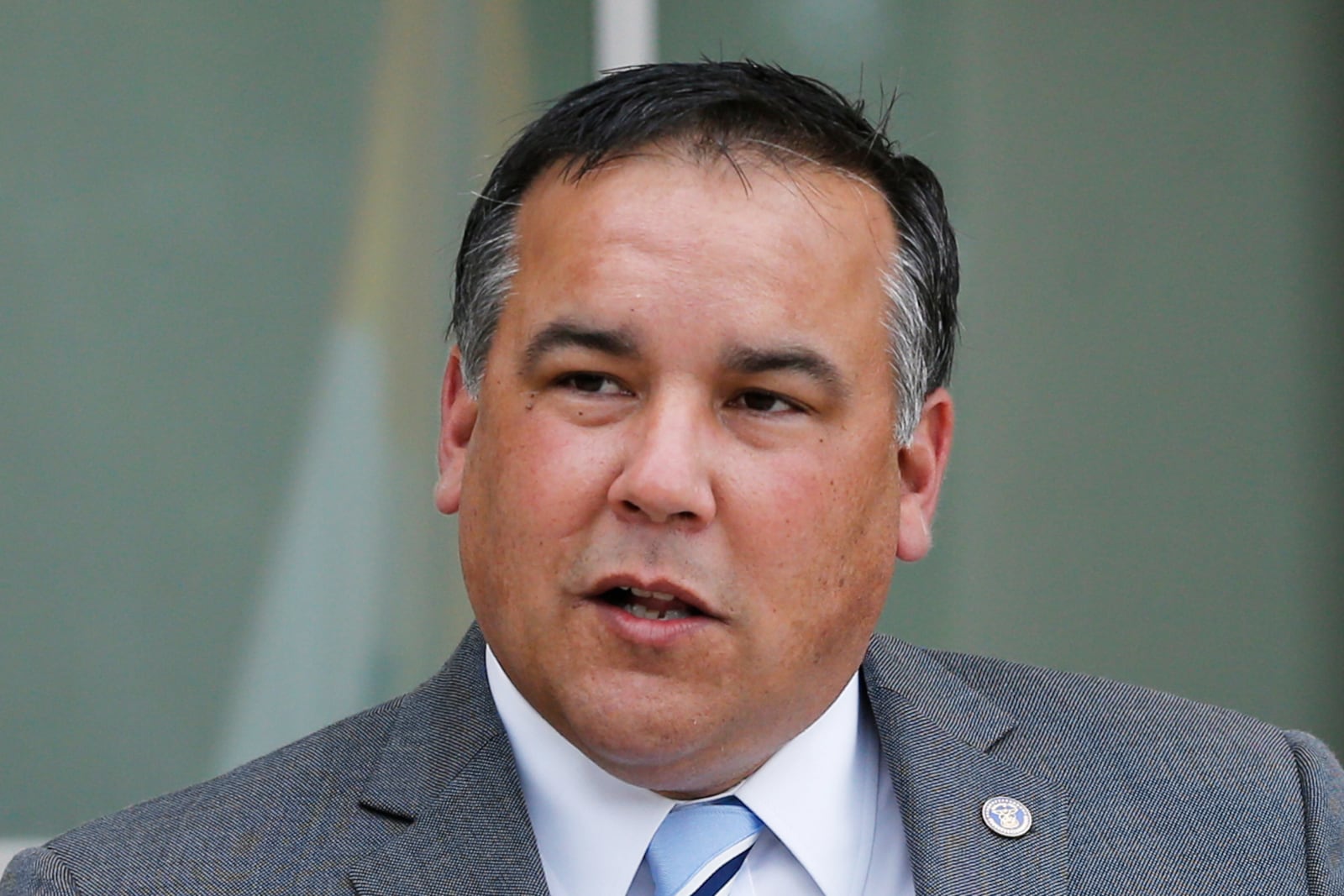 FILE - Columbus Mayor Andrew Ginther speaks during a news conference, Sept. 23, 2021, in Columbus, Ohio. (AP Photo/Jay LaPrete, File)