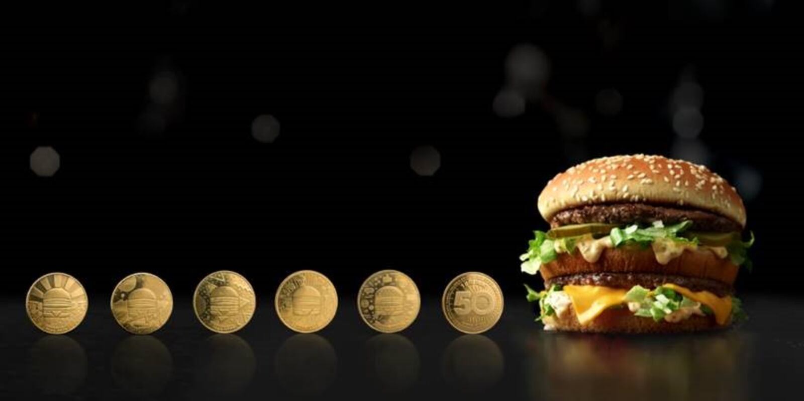 McDonald's is celebrating Big Mac's 50th anniversary with MacCoins, which can be collected, shared and redeemed for a free Big Mac Aug. 3 through the end of the year.