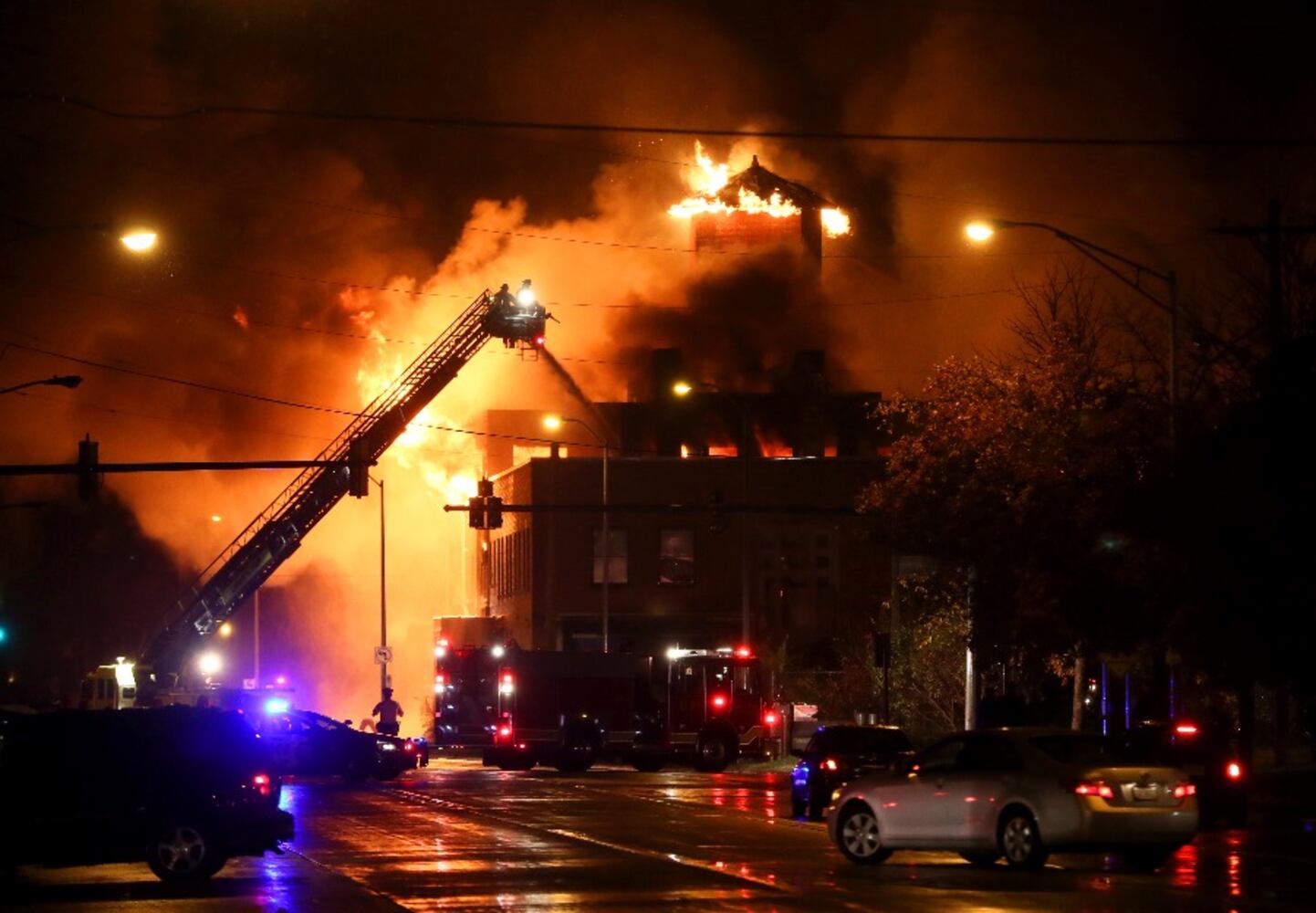 Fire at former Beckett paper mill