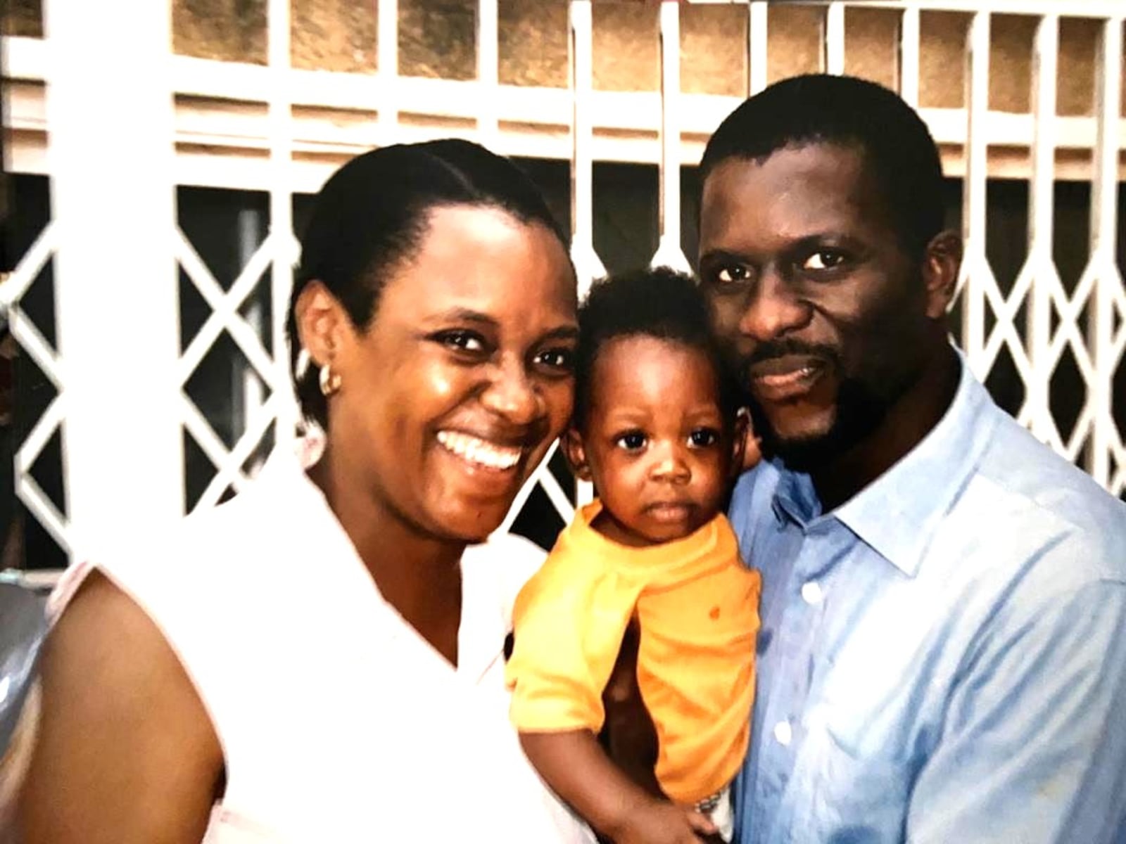 One-year-old Sam with mom, Omayeli, and his dad, Adebayo. CONTRIBUTED