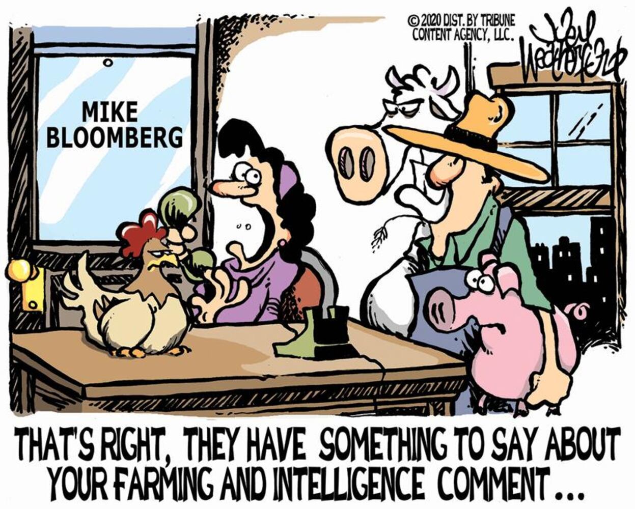 Week in cartoons: Bloomberg, Barr, pardons and more