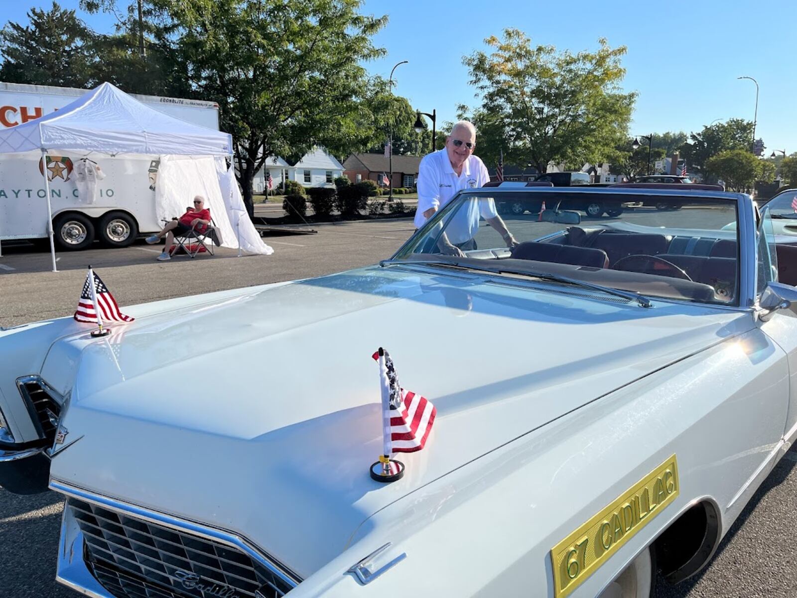William Stamm, in a staging area for the Kettering "Holiday at Home" parade. THOMAS GNAU/STAFF