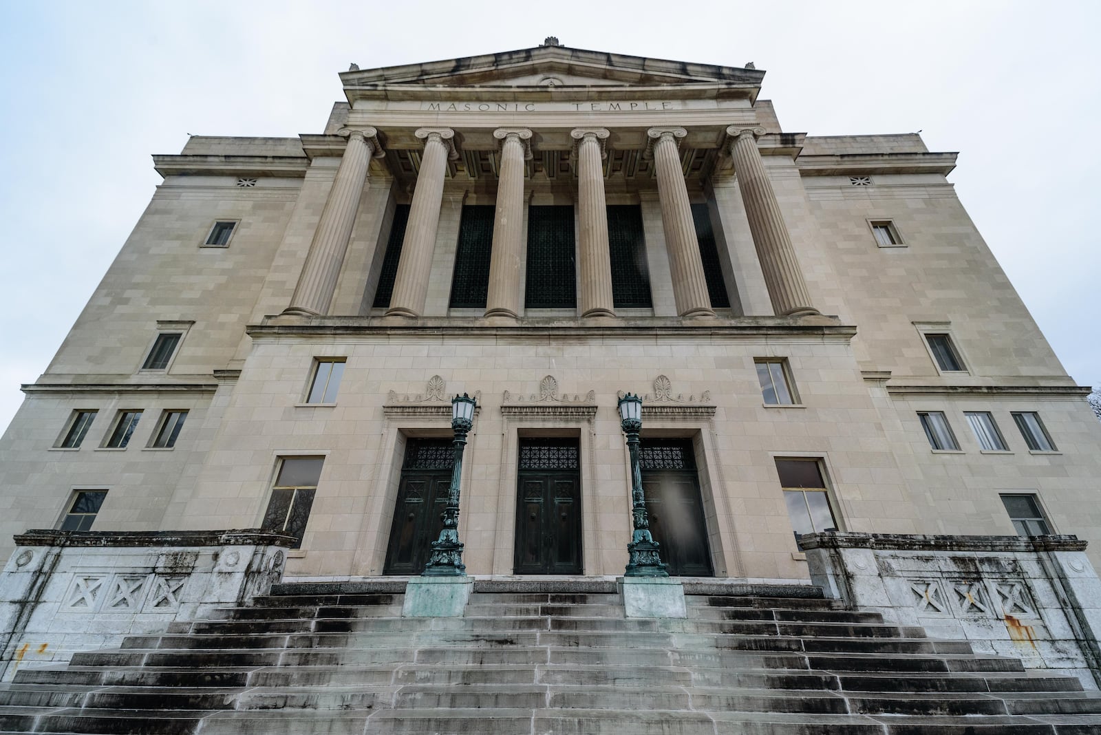 The Dayton Masonic Center. Photo taken during the Grafton Hill Historic District Holiday Home Tour on Saturday, Dec. 9, 2023. TOM GILLIAM / CONTRIBUTING PHOTOGRAPHER