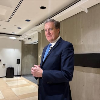 U.S. Rep. Mike Turner, R-Dayton, on Monday Jan. 12, 2026, announcing that he intends to run for reelection. THOMAS GNAU/STAFF