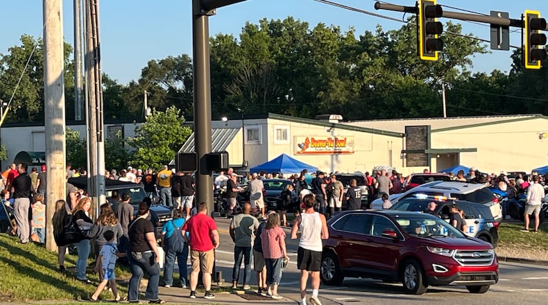 Thousands of people gathered for the $1 million Queen of Hearts drawing at Beaver-Vu Bowl in Beavercreek on Monday, July 10, 2023. CORNELIUS FROLIK / STAFF