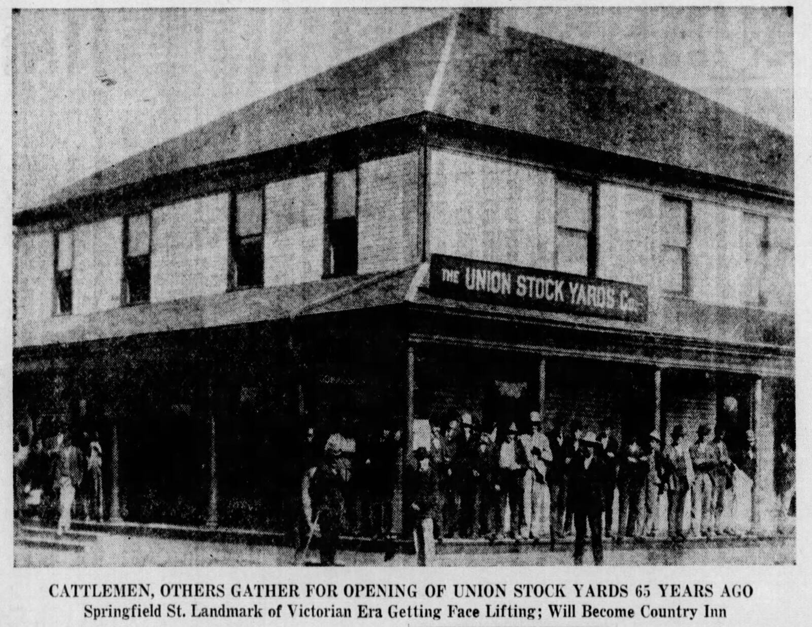 Cattlemen, others gather for the opening of Union Stock Yards Co. DAYTON DAILY NEWS ARCHIVES