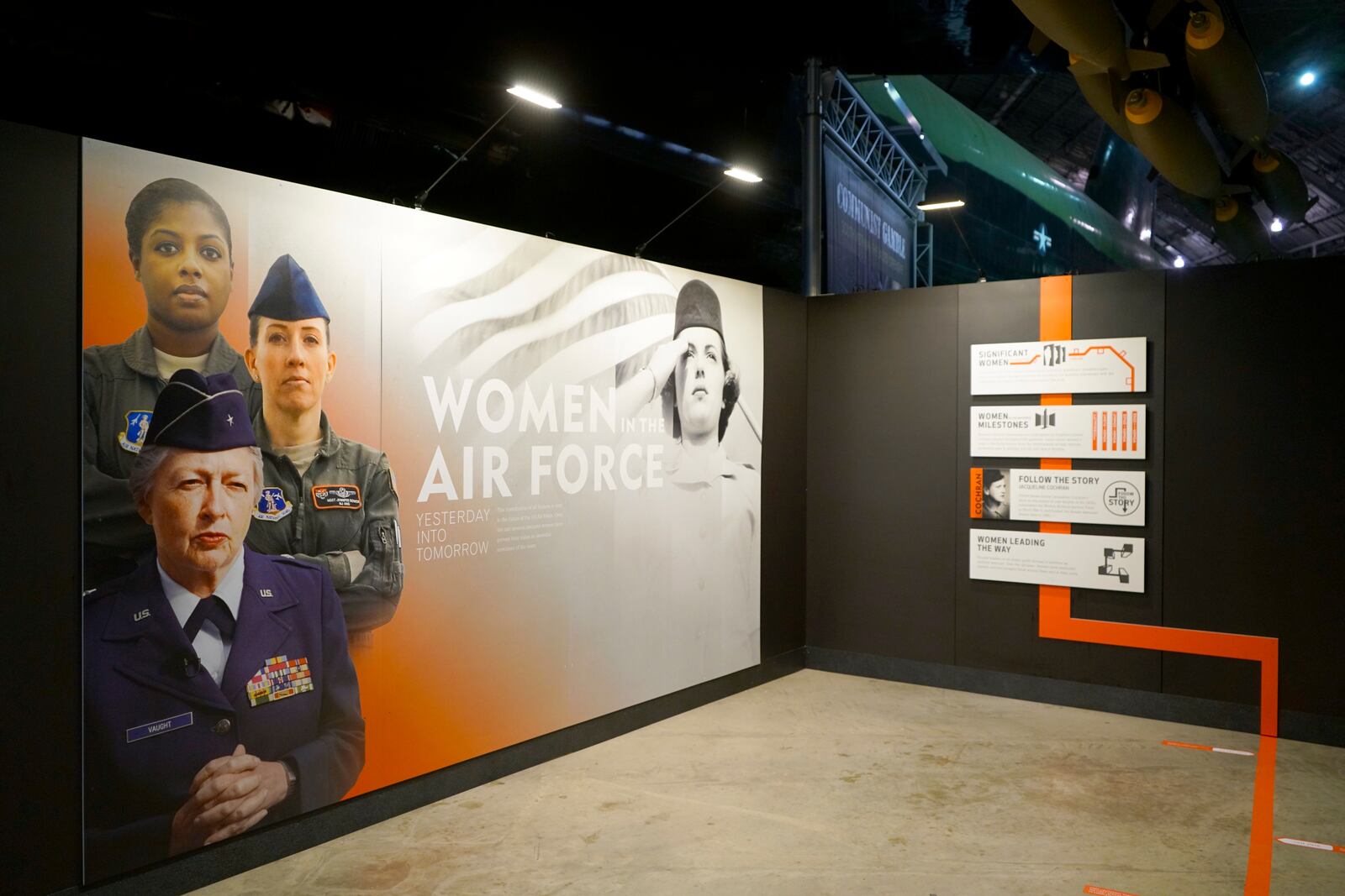 Women in the Air Force Exhibit on display at the National Museum of the U.S. Air Force.(U.S. Air Force photo by Ken LaRock)