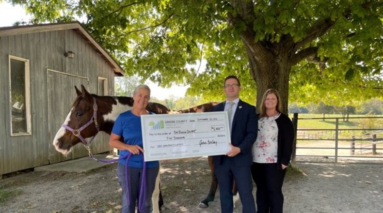 The Riding Centre Association in Yellow Springs was one of five local nonprofits to receive funding through the Greene County Community Improvement Corporation this week. CONTRIBUTED