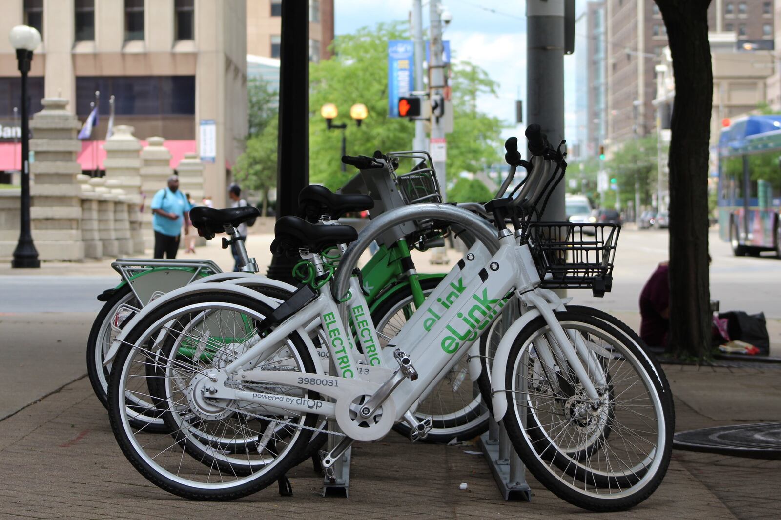 Link Dayton Bike Share has done a soft launch of its new bike system. Bikes are available to rent all across Dayton. CORNELIUS FROLIK / STAFF