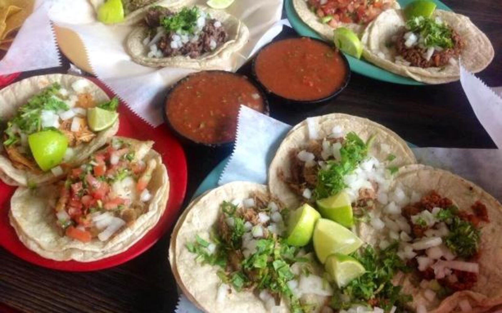 The salsa at Taqueria Mixteca. (Staff photo by Amelia Robinson)