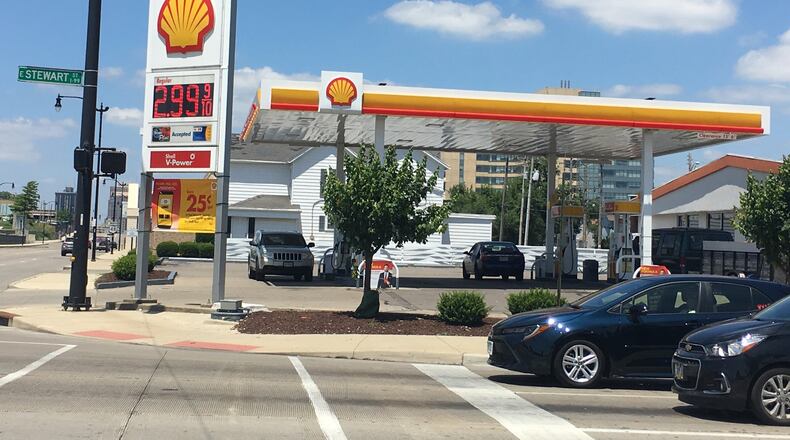 Gas prices rose to nearly $3 Friday as Tropical Storm Barry threatens Louisiana oil production. STAFF PHOTO / HOLLY SHIVELY