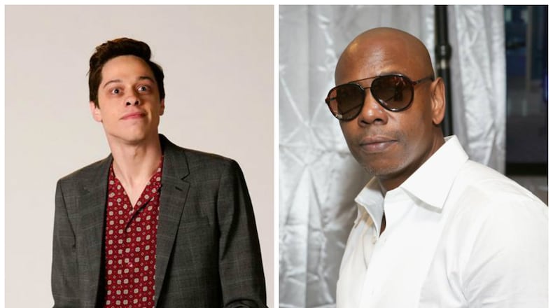 Pete Davidson spent some time at the home of David Chappelle near Yellow Springs just before Christmas, according to national news reports. (Sources: People, Getty images)